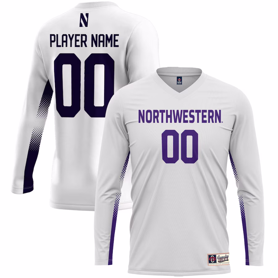 Northwestern Wildcats GameDay Greats Youth NIL Pick-A-Player Lightweight Women's Volleyball Jersey – White - SUjersey01