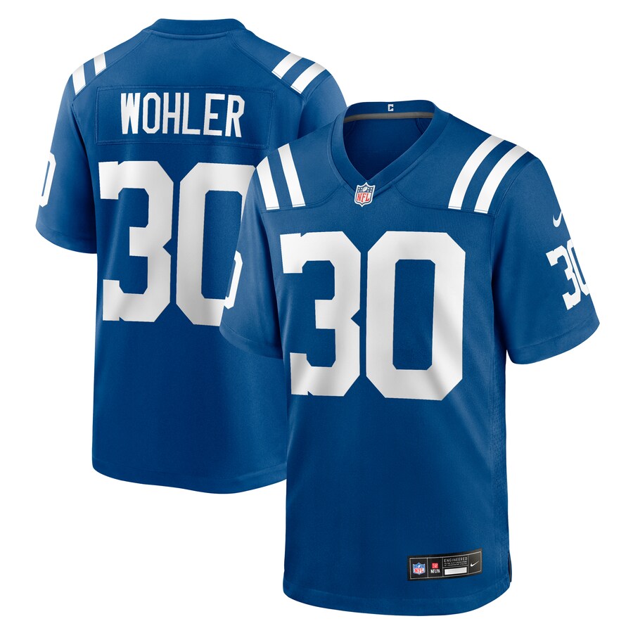 Men's Indianapolis Colts Hunter Wohler Nike Royal Team Game Jersey - SUjersey01
