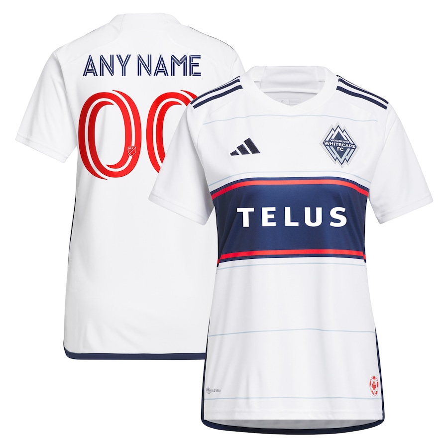 Women's Vancouver Whitecaps FC adidas White 2023 Bloodlines Replica Custom Jersey - SUjersey01