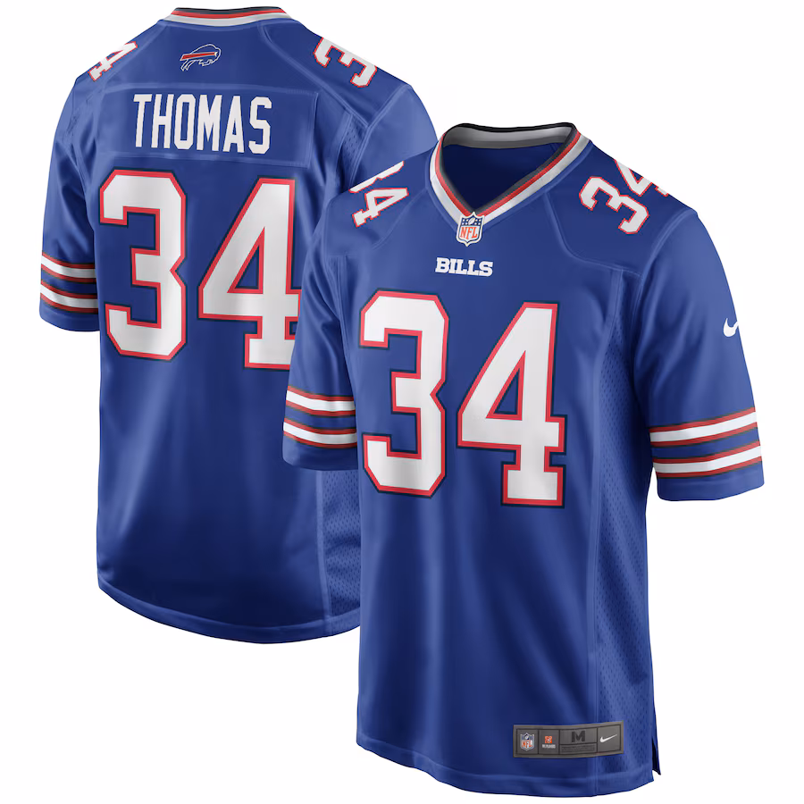 Men's Buffalo Bills Thurman Thomas Nike Royal Game Retired Player Jersey - SUjersey01