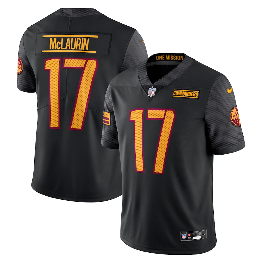 Men's Washington Commanders Terry McLaurin Nike Black Alternate Vapor Untouchable Limited Jersey - SUjersey01