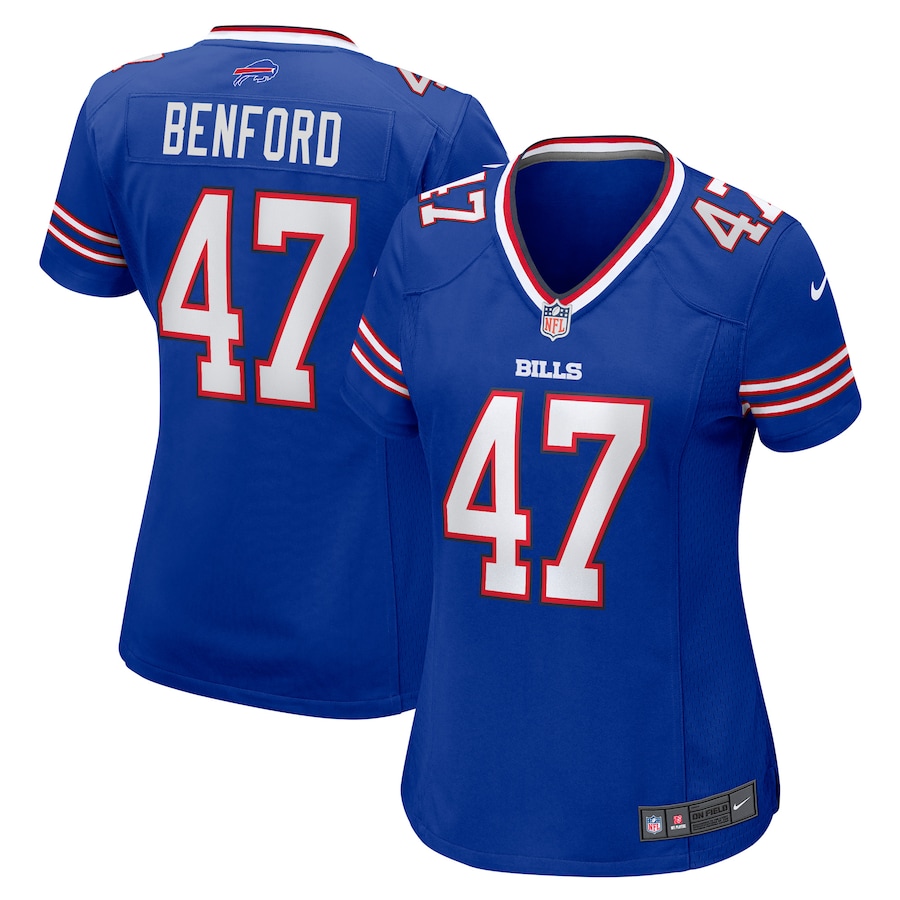 Women's Buffalo Bills Christian Benford Nike Royal Game Jersey - SUjersey01
