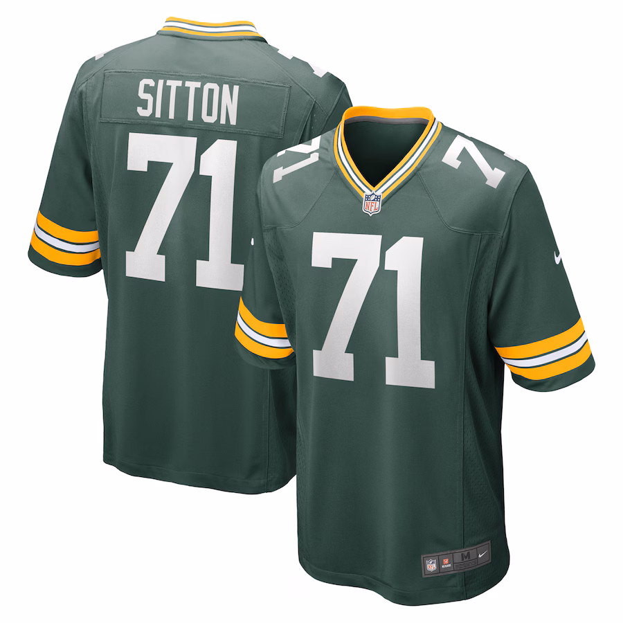Men's Green Bay Packers Josh Sitton Nike Green Retired Game Jersey - SUjersey01