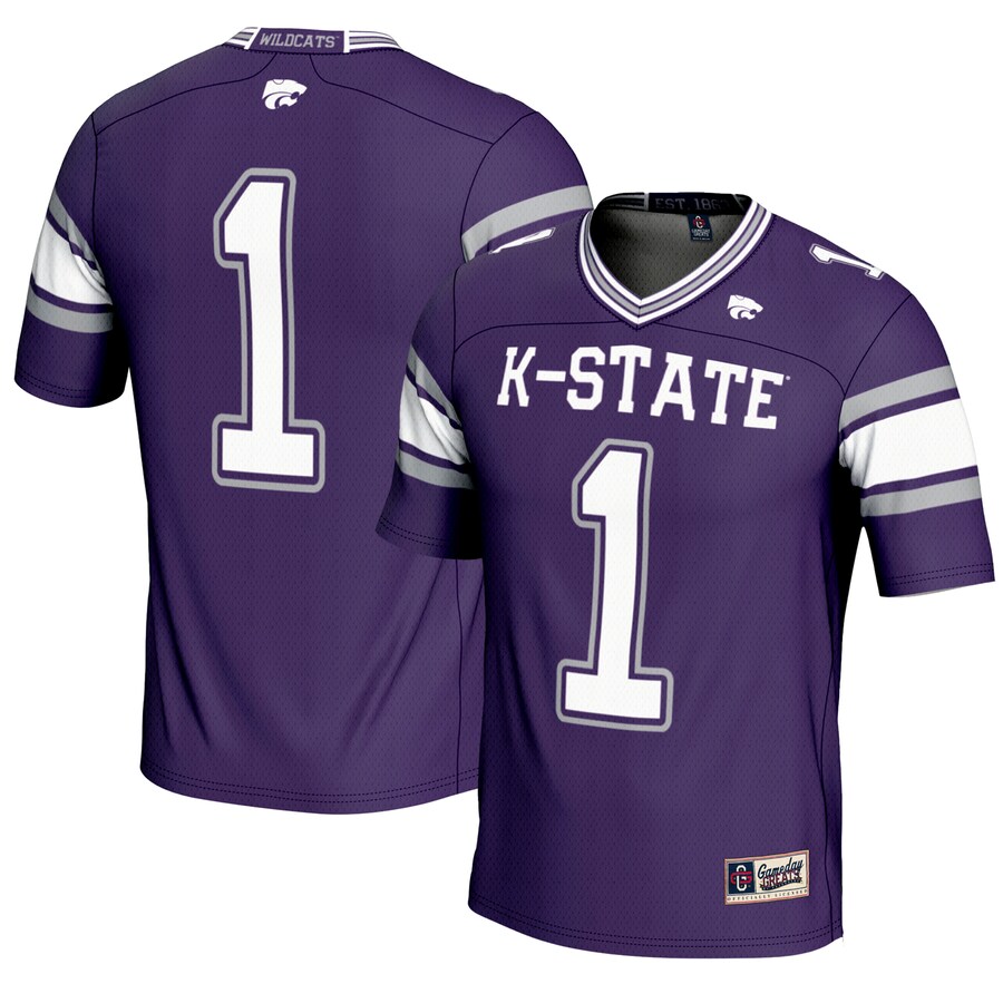 Youth GameDay Greats #1 Purple Kansas State Wildcats Football Jersey - SUjersey01
