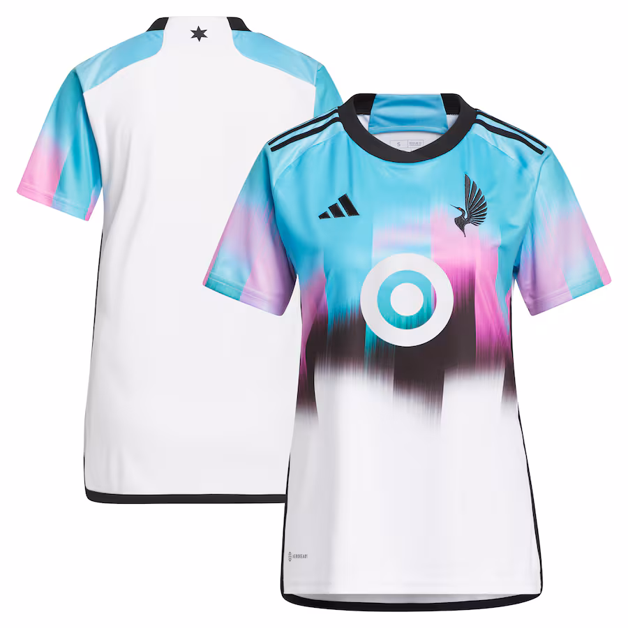 Women's Minnesota United FC adidas White 2023 The Northern Lights Kit Replica Jersey - SUjersey01