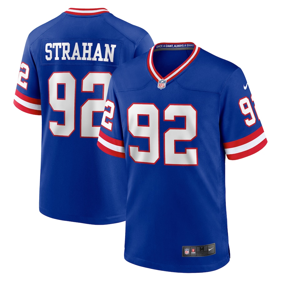 Men's New York Giants Michael Strahan Nike Royal Classic Retired Player Game Jersey - SUjersey01