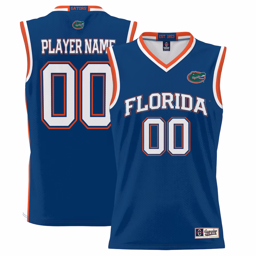 Florida Gators GameDay Greats Youth NIL Pick-A-Player Women's Lightweight Basketball Jersey - Royal - SUjersey01