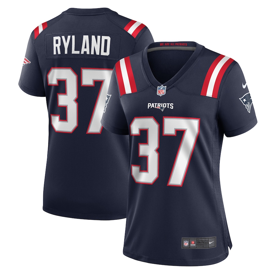 Women's New England Patriots Chad Ryland Nike  Navy Team Game Jersey - SUjersey01