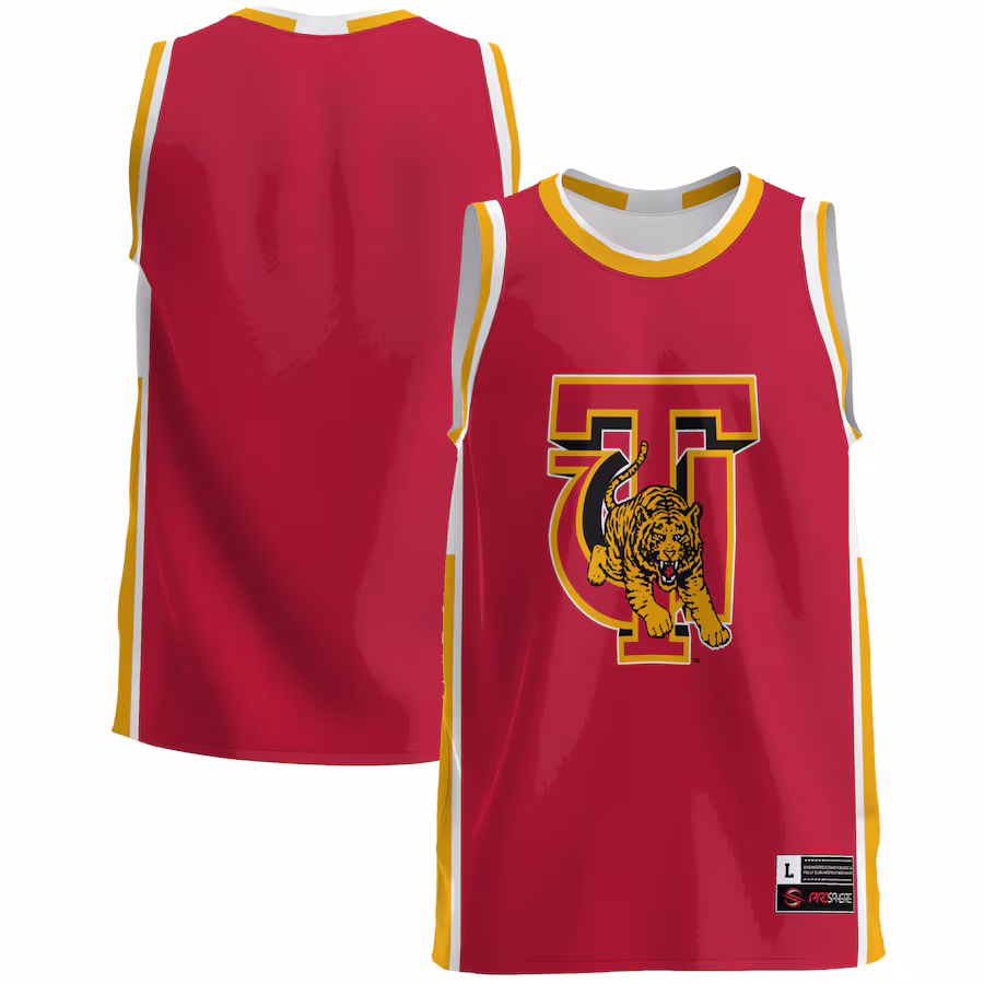 Tuskegee Golden Tigers GameDay Greats  Lightweight Basketball Jersey - Crimson - SUjersey01