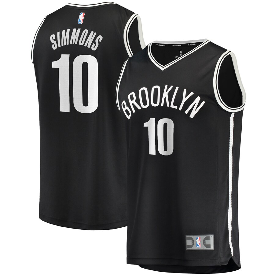 Men's Brooklyn Nets Ben Simmons Fanatics Black Fast Break Replica Player Jersey - Icon Edition - SUjersey01