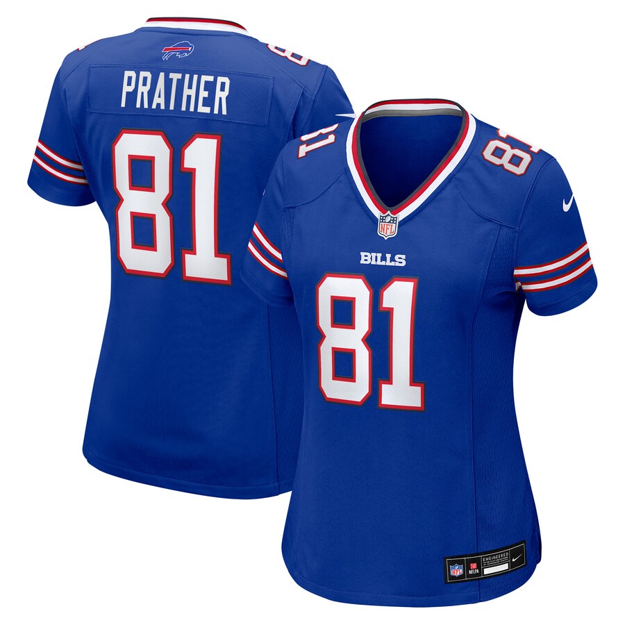 Women's Buffalo Bills Kaden Prather Nike Royal Team Game Jersey - SUjersey01