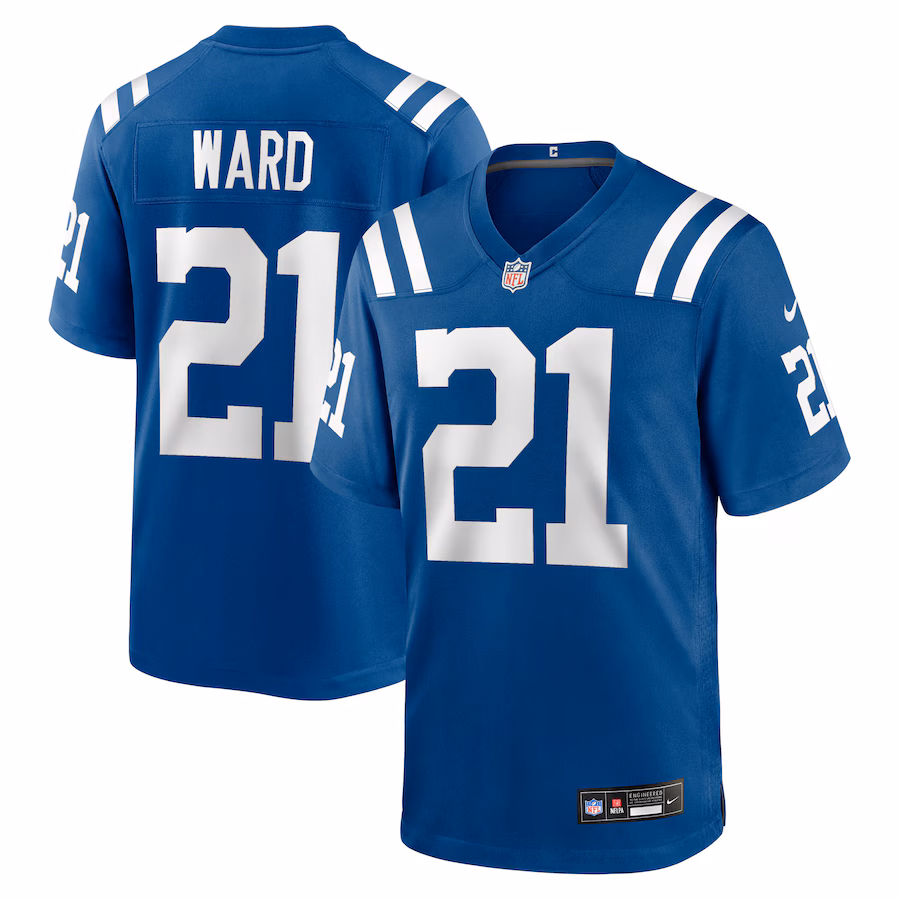 Men's Indianapolis Colts Charvarius Ward Nike Royal Team Game Jersey - SUjersey01