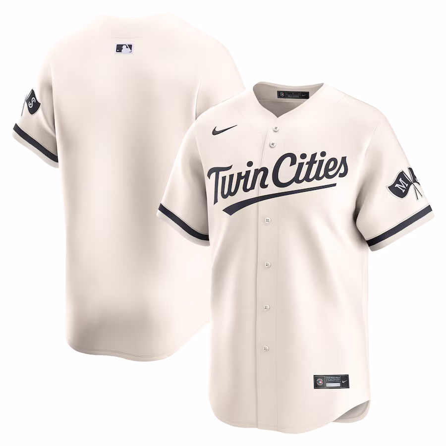 Men's Minnesota Twins  Nike Cream  Alternate Limited Jersey - SUjersey01