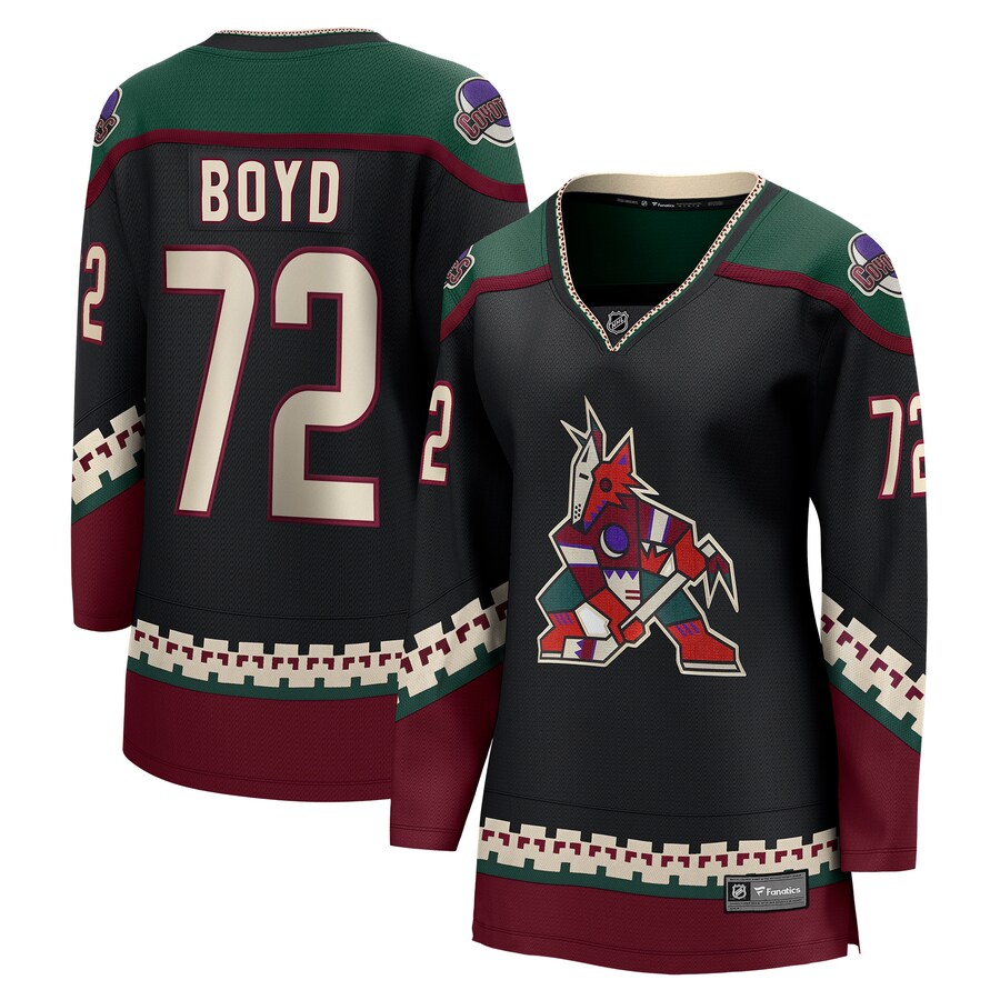 Women's Arizona Coyotes Travis Boyd Fanatics Branded Black Home Breakaway Player Jersey - SUjersey01