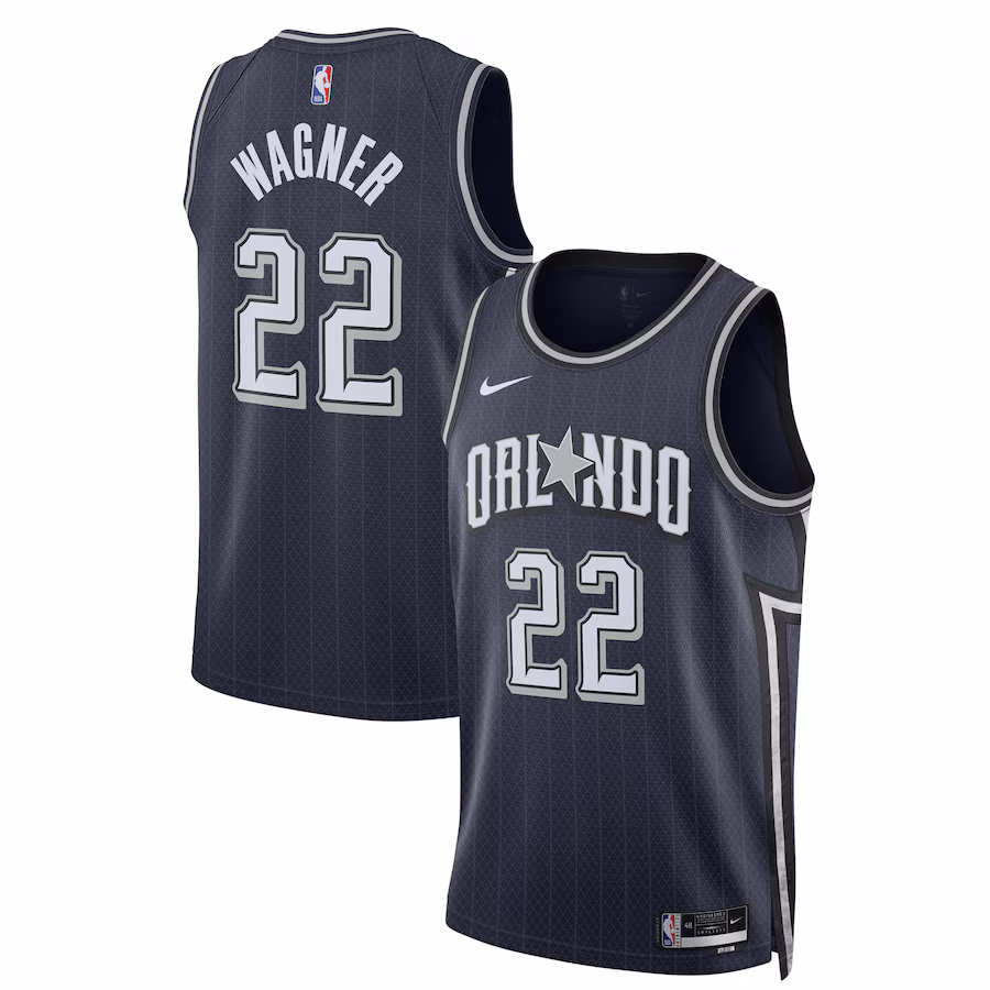 Unisex Orlando Magic Franz Wagner Nike Navy 2023/24 Swingman Jersey - City Edition - SUjersey01