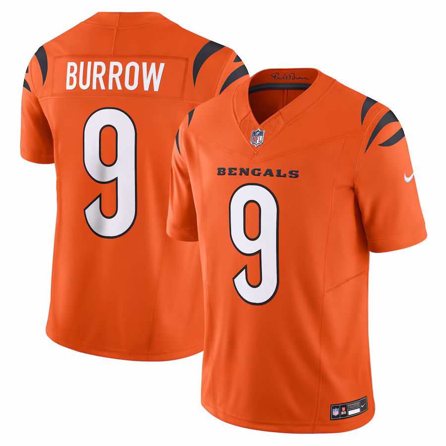 Men's Cincinnati Bengals Joe Burrow Nike Orange Vapor F.U.S.E. Limited Jersey - SUjersey01