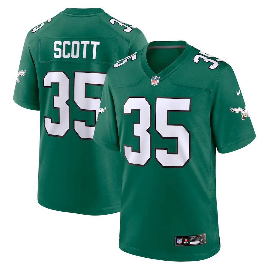Men's Philadelphia Eagles Boston Scott Nike Kelly Green Alternate Game Jersey - SUjersey01