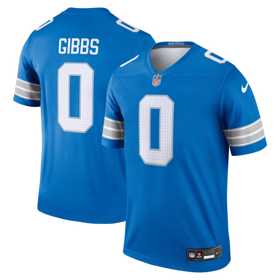 Men's Detroit Lions Jahmyr Gibbs Nike Blue Team Legend Jersey - SUjersey01