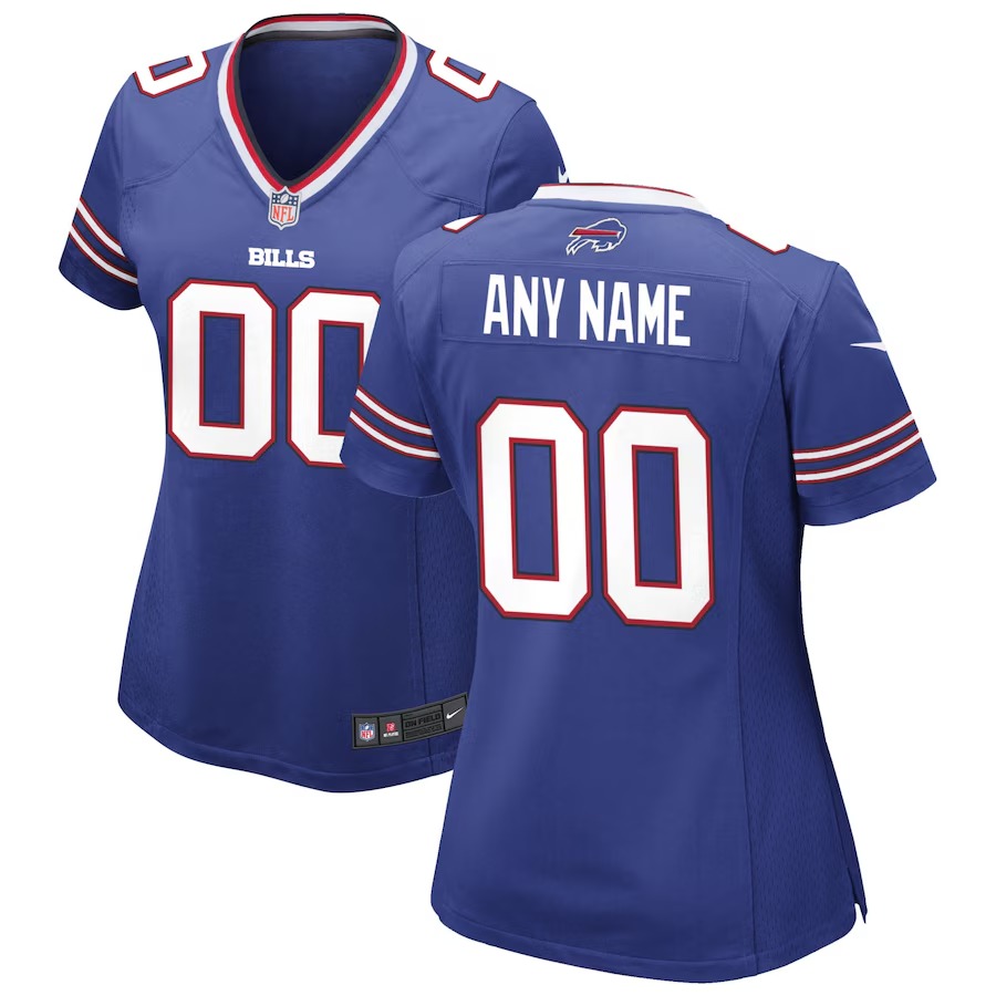 Women's Nike Royal Buffalo Bills Custom Game Jersey - SUjersey01