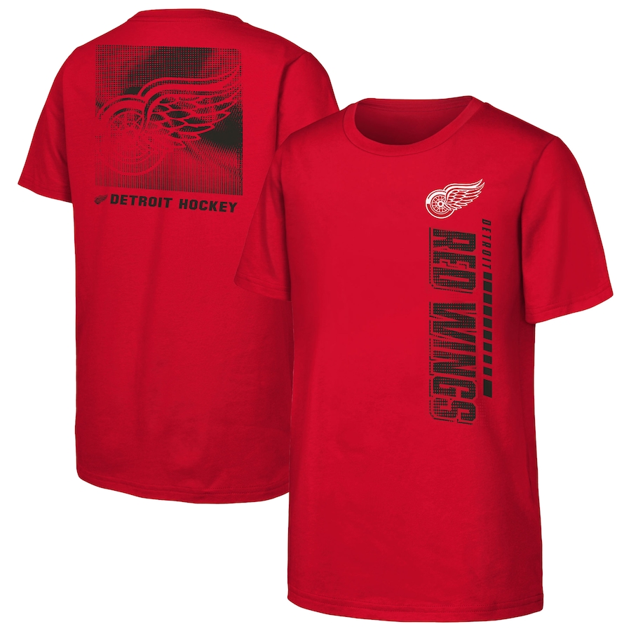 Youth Detroit Red Wings Red Atmosphere T-Shirt - SUjersey01