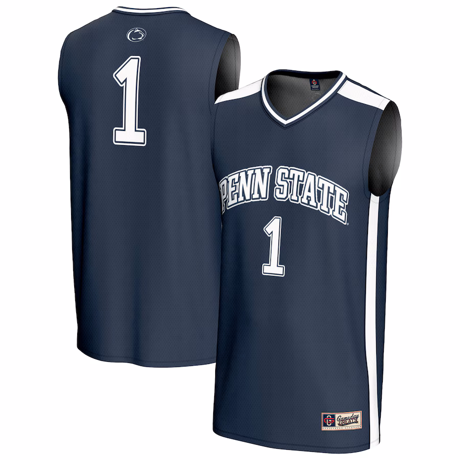 Unisex GameDay Greats #1 Navy Penn State Nittany Lions Lightweight Basketball Jersey - SUjersey01