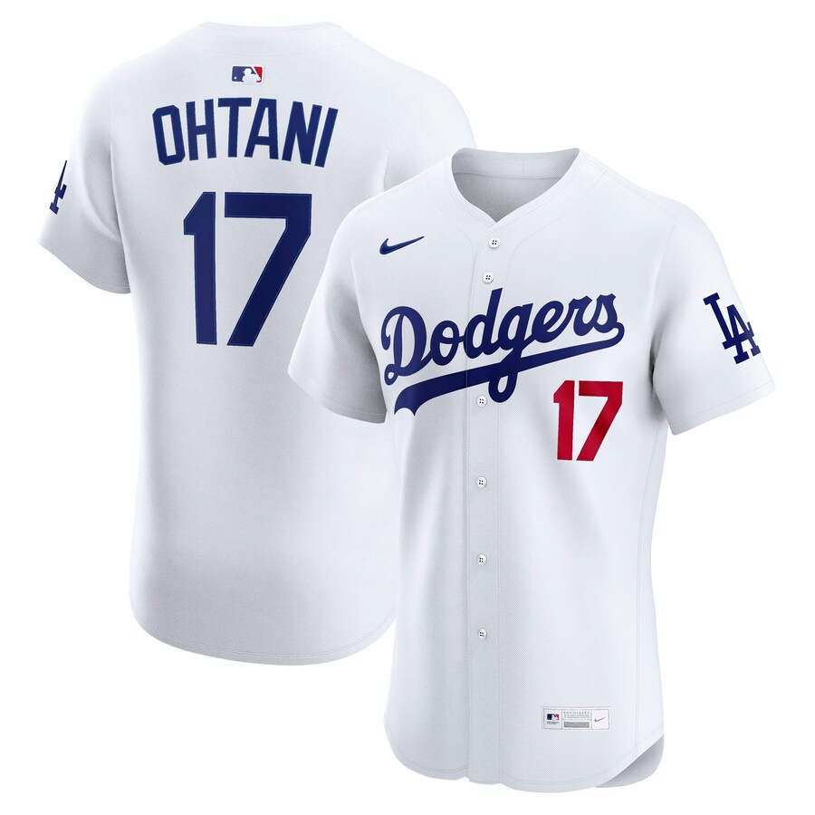 Men's Los Angeles Dodgers Shohei Ohtani Nike White Home Elite Jersey - SUjersey01