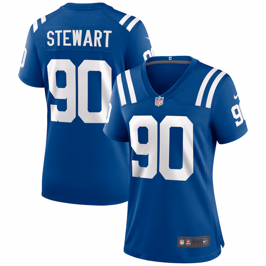 Women's Indianapolis Colts Grover Stewart Nike Royal Game Jersey - SUjersey01