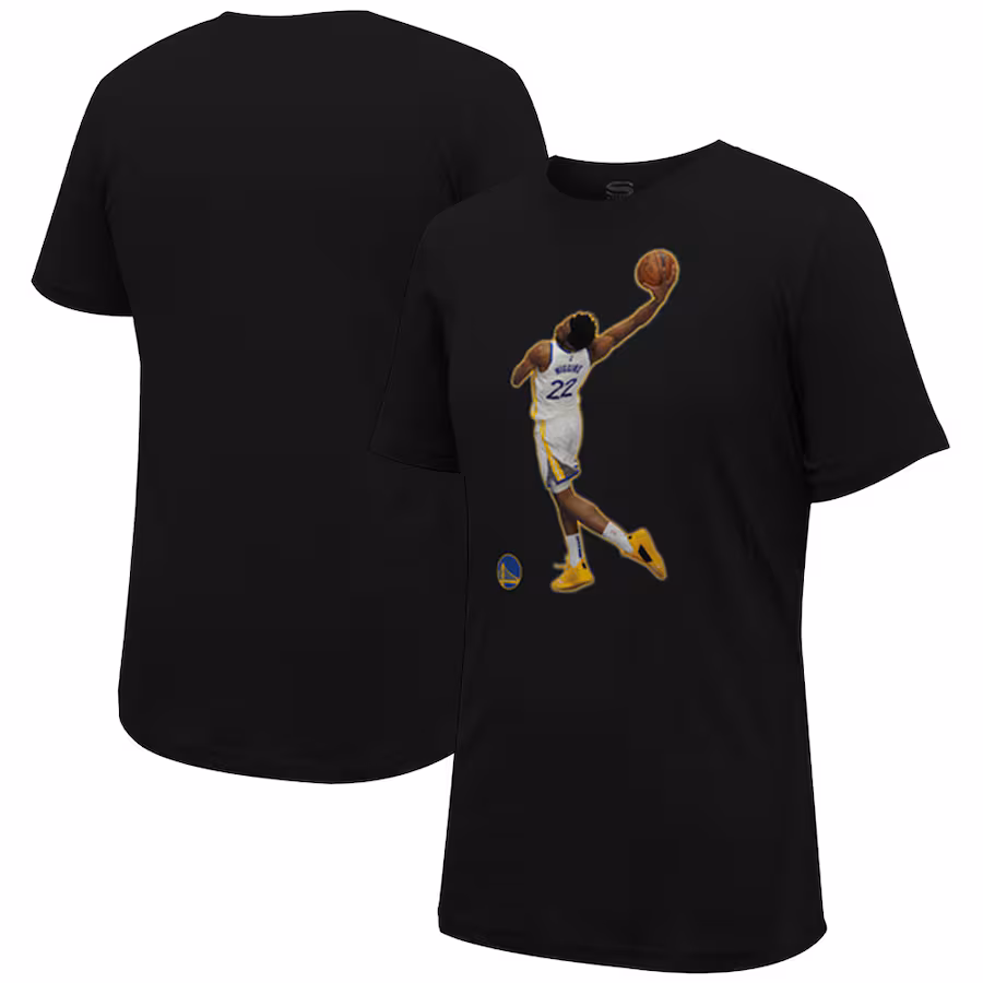 Unisex Golden State Warriors Andrew Wiggins Stadium Essentials Black Bobblehead Night T-Shirt - SUjersey01