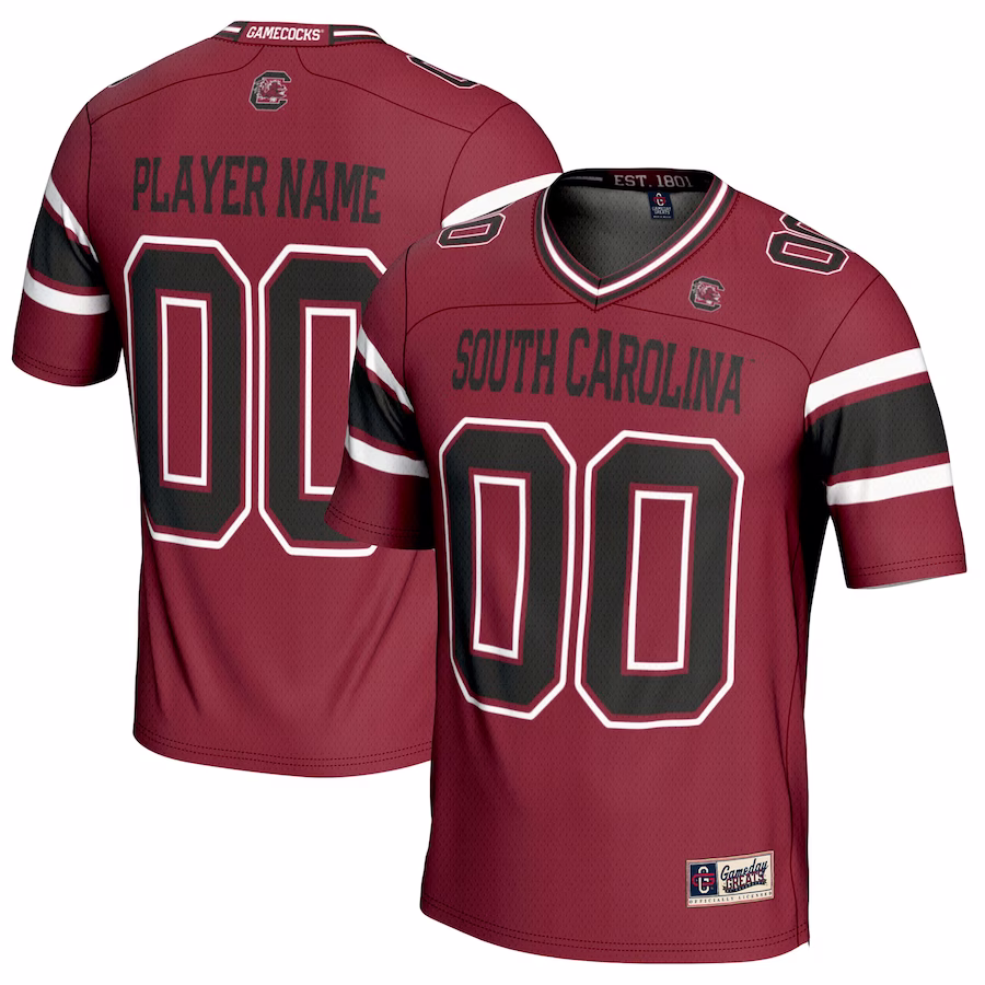 South Carolina Gamecocks GameDay Greats Youth NIL Pick-A-Player Football Jersey - Garnet - SUjersey01
