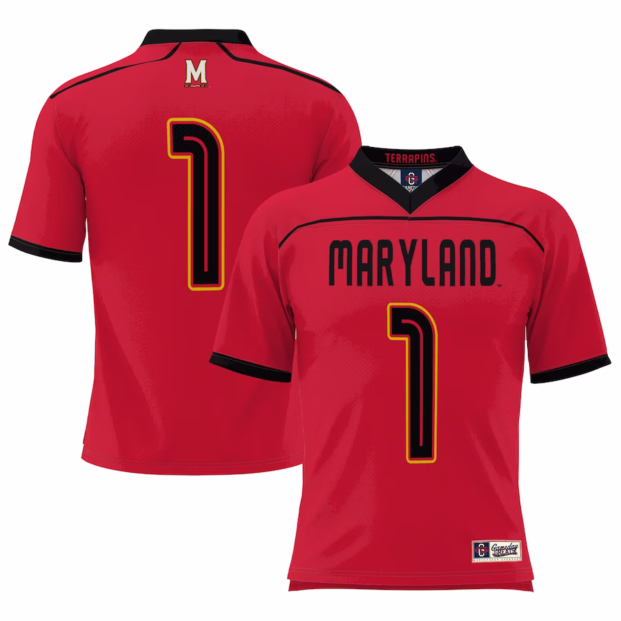 Maryland Terrapins GameDay Greats #1 Lightweight Lacrosse Jersey - Red - SUjersey01