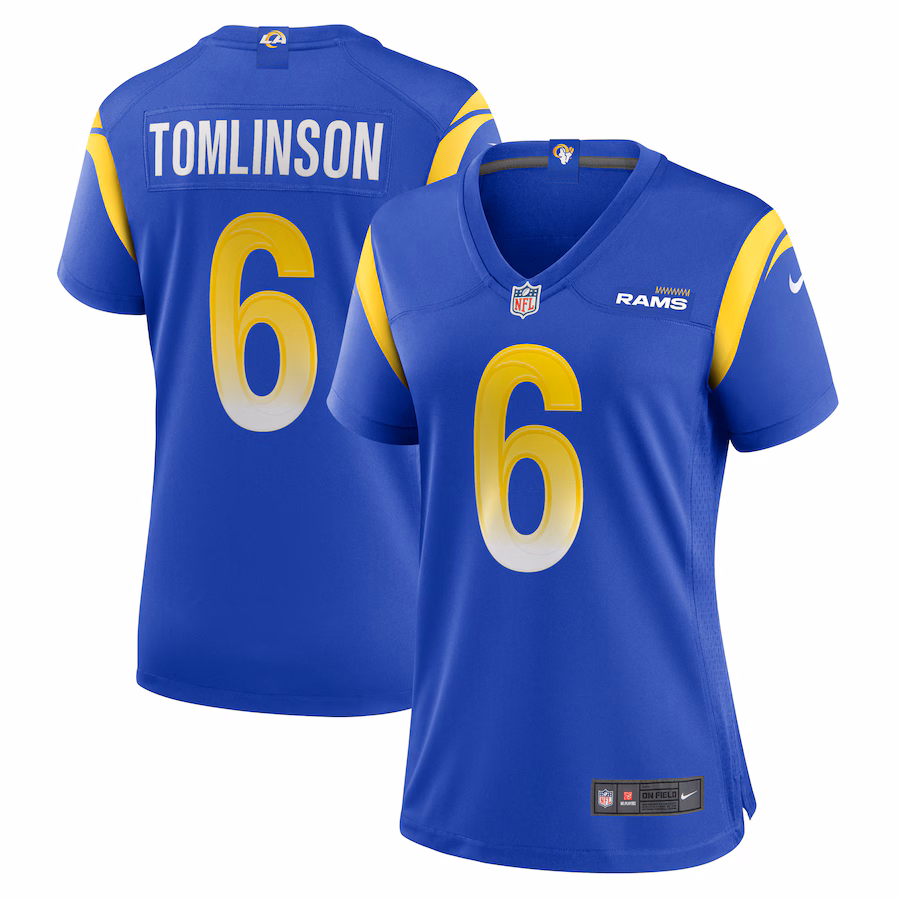 Women's Los Angeles Rams Tre'Vius Hodges-Tomlinson Nike  Royal Team Game Jersey - SUjersey01