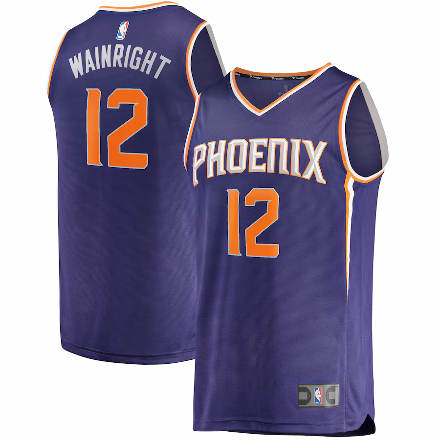 Men's Phoenix Suns Ish Wainright Fanatics Purple Fast Break Replica Jersey - Icon Edition - SUjersey01
