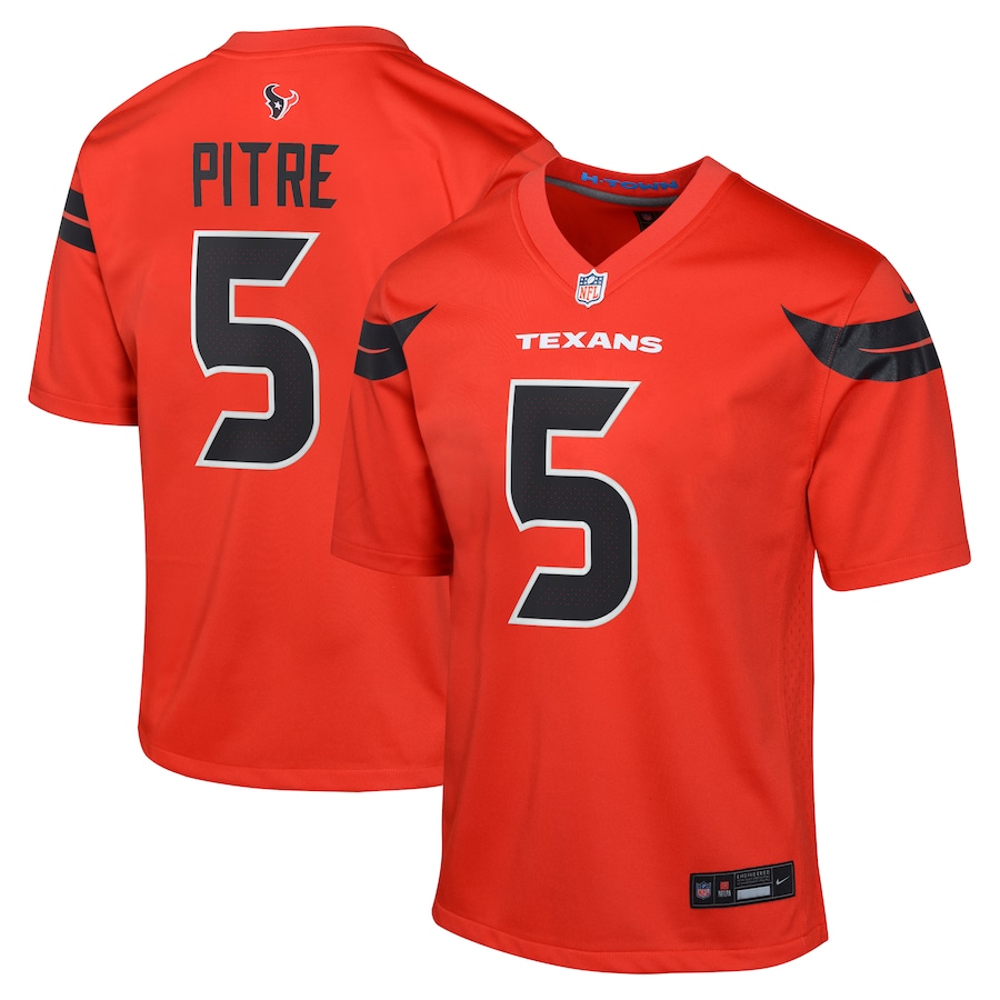 Youth Houston Texans Jalen Pitre Nike Red Alternate Game Jersey - SUjersey01