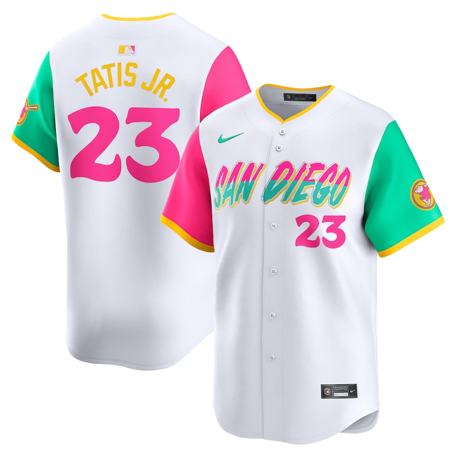 Men's San Diego Padres Fernando Tatis Jr. Nike White City Connect Limited Player Jersey - SUjersey01