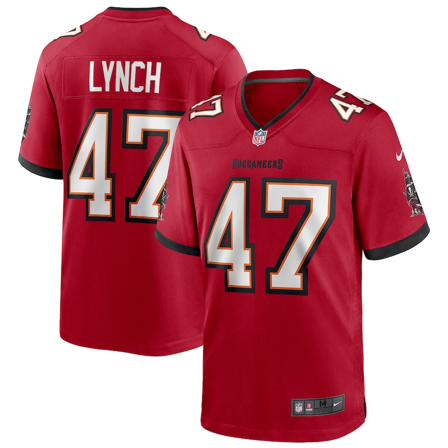 Men's Tampa Bay Buccaneers John Lynch Nike Red Game Retired Player Jersey - SUjersey01