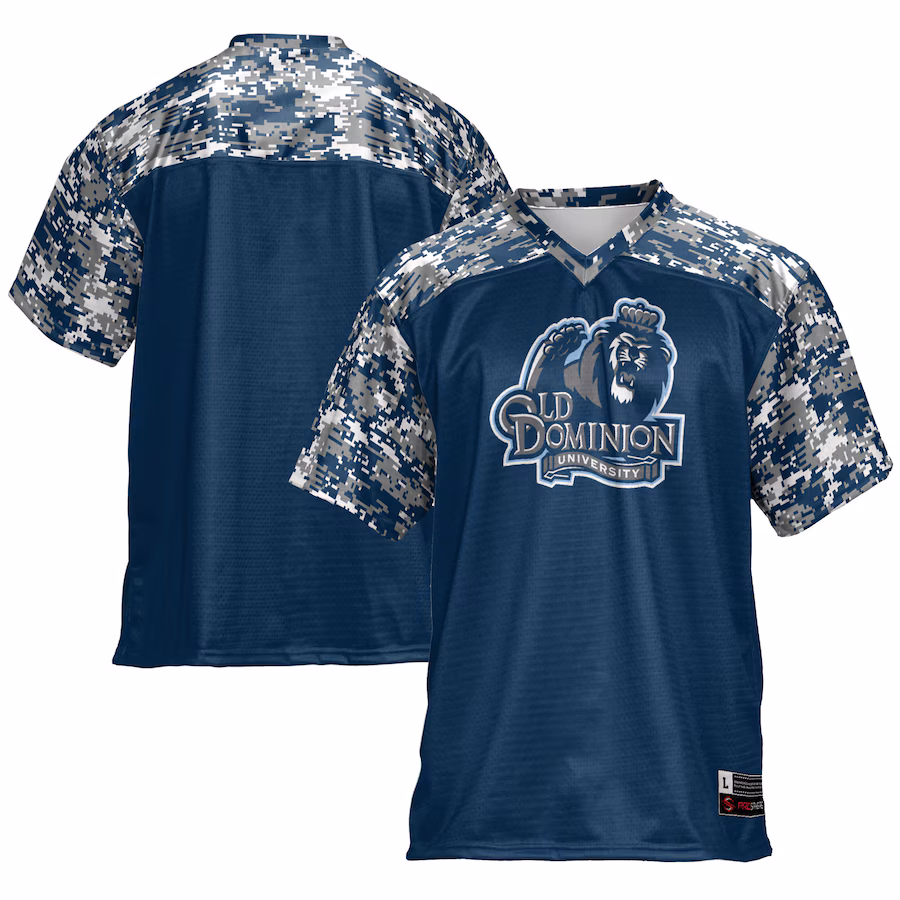 Men's GameDay Greats Blue Old Dominion Monarchs Football Jersey - SUjersey01