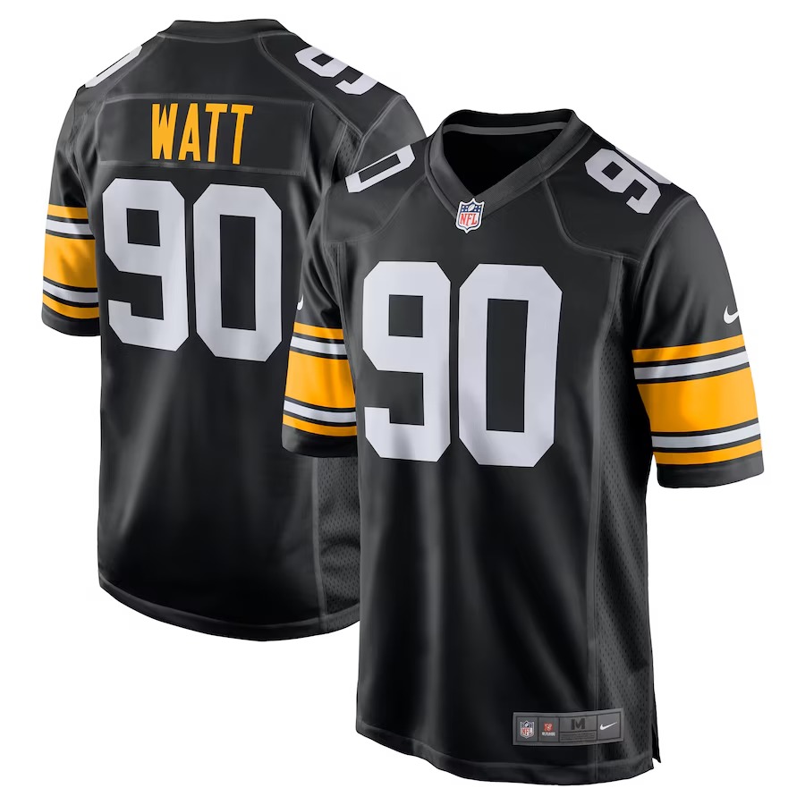 Youth Pittsburgh Steelers T.J. Watt Nike Black Game Jersey - SUjersey01