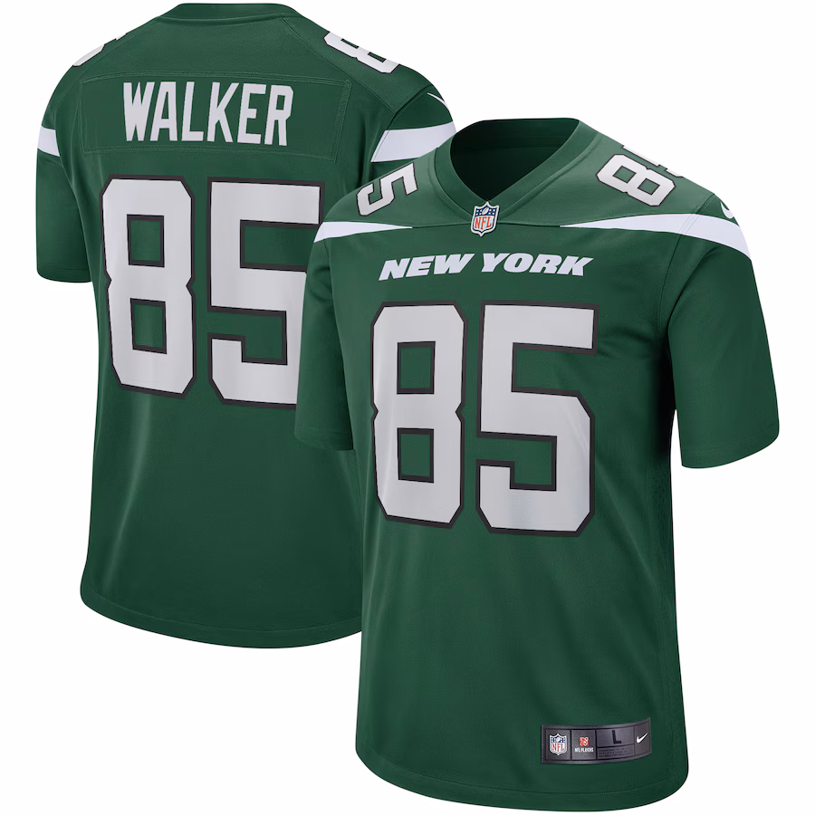 Men's New York Jets Wesley Walker Nike Gotham Green Game Retired Player Jersey - SUjersey01