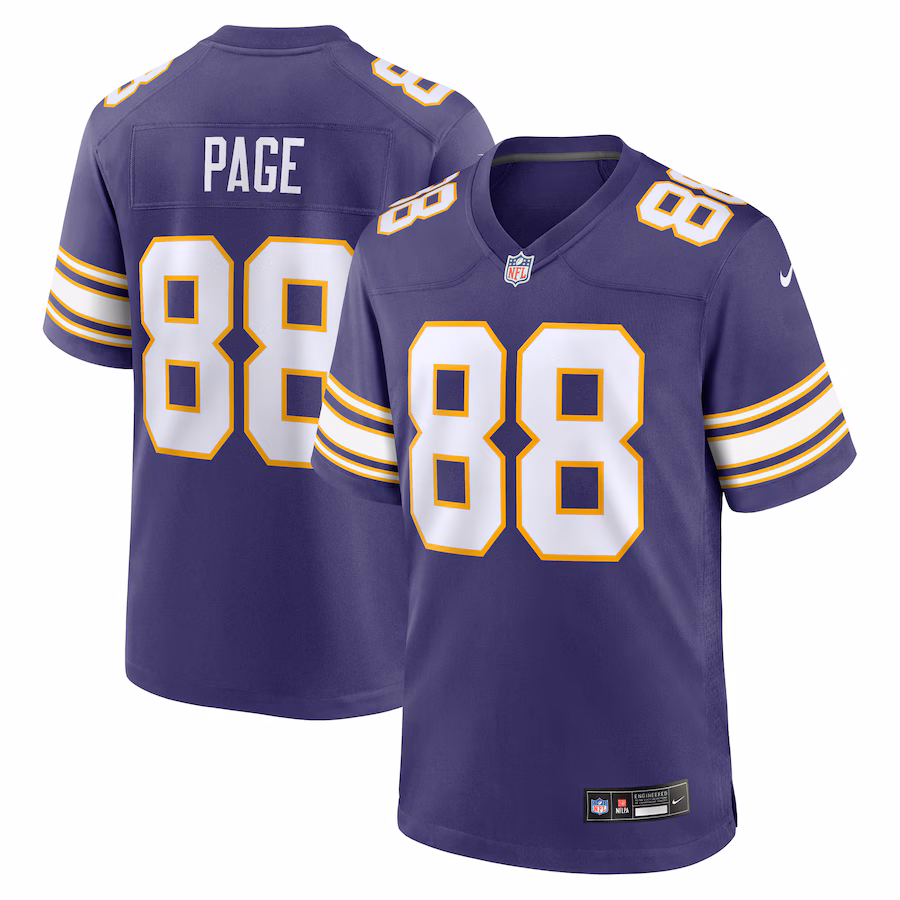Men's Minnesota Vikings Alan Page Nike Purple Classic Retired Player Jersey - SUjersey01