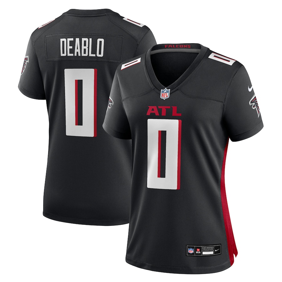 Women's Atlanta Falcons Divine Deablo Nike Black Team Game Jersey - SUjersey01