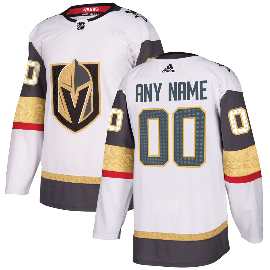 Men's Vegas Golden Knights adidas White Away Authentic Custom Jersey - SUjersey01