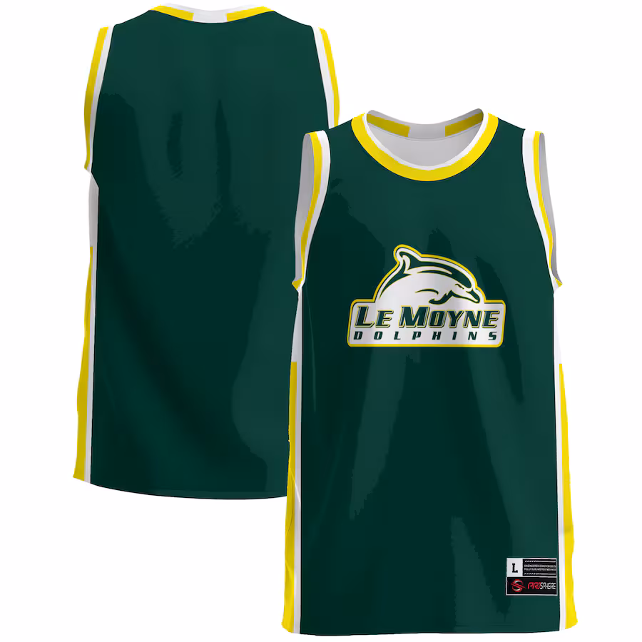 Le Moyne Dolphins GameDay Greats  Lightweight Basketball Jersey - Green - SUjersey01