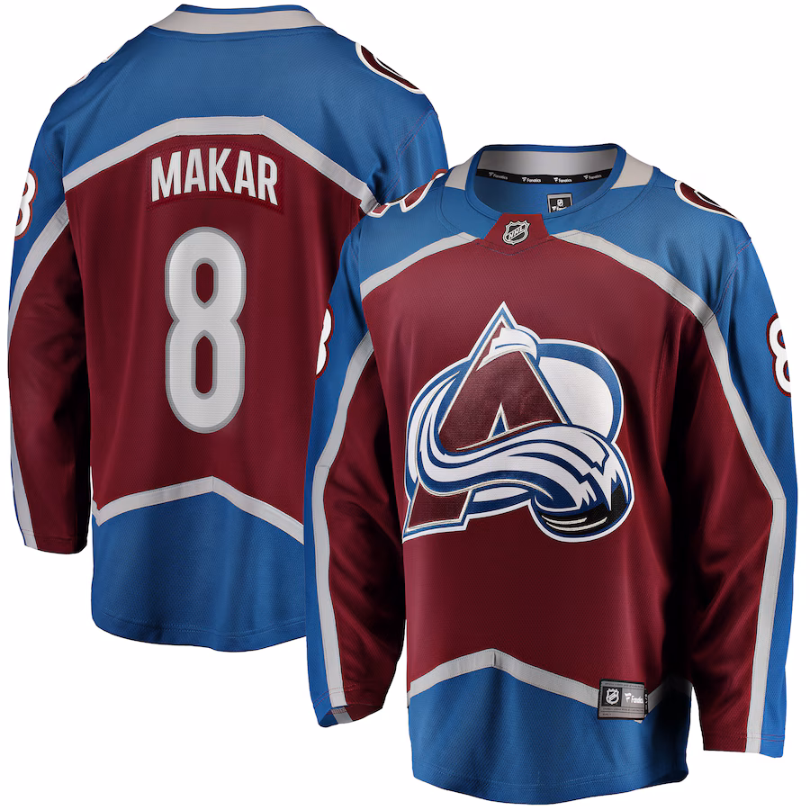 Cale Makar Colorado Avalanche Fanatics Home Breakaway Player Jersey - Maroon - SUjersey01