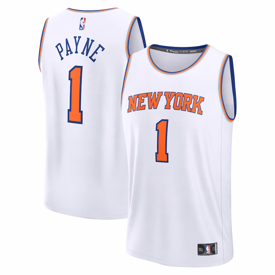Men's New York Knicks Cameron Payne Fanatics White Fast Break Replica Player Jersey - Association Edition - SUjersey01