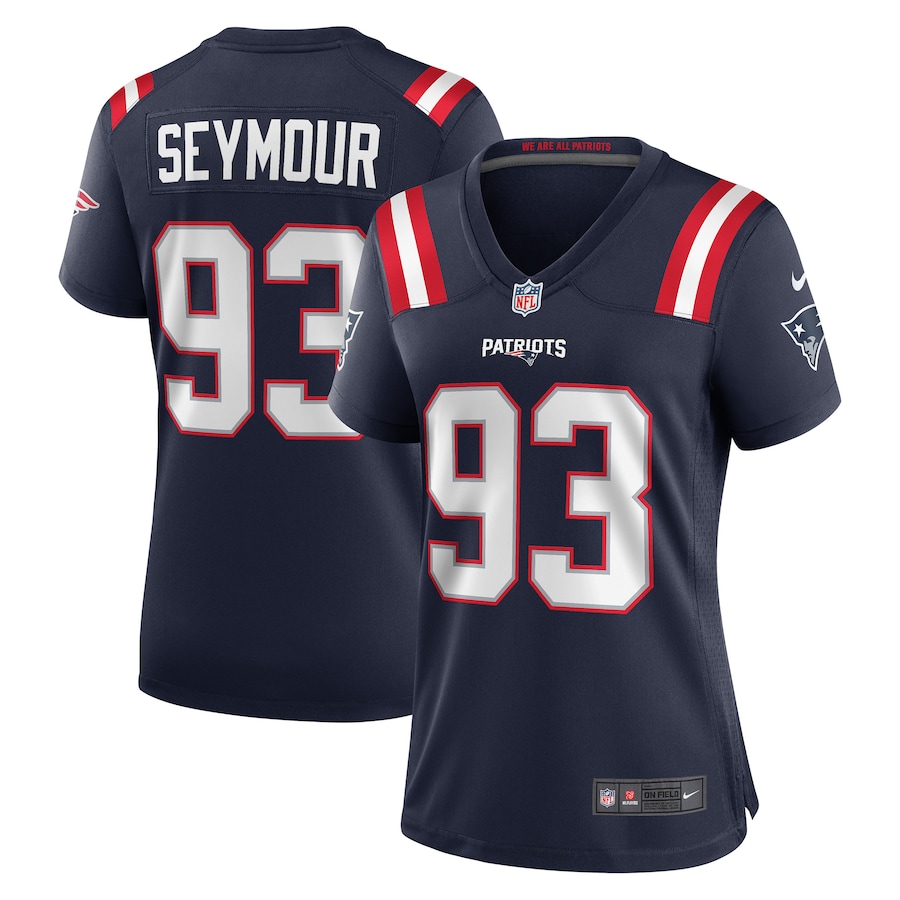 Women's New England Patriots Richard Seymour Nike Navy Retired Player Game Jersey - SUjersey01