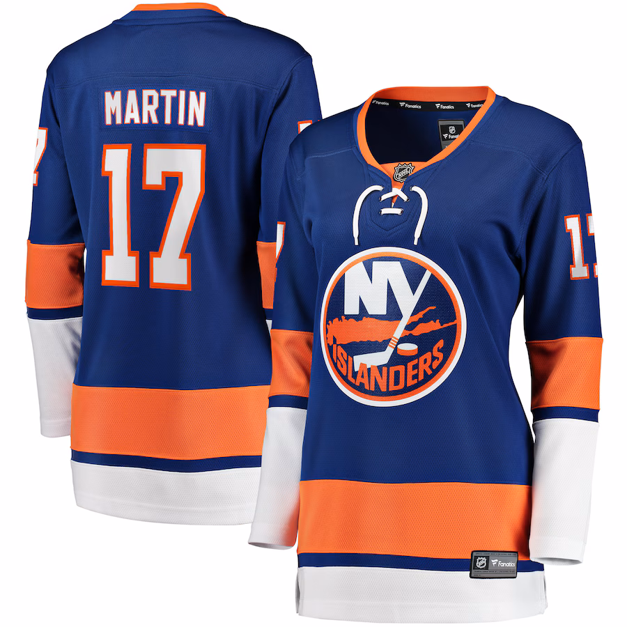 Women's New York Islanders Matt Martin Fanatics Royal Home Team Breakaway Player Jersey - SUjersey01