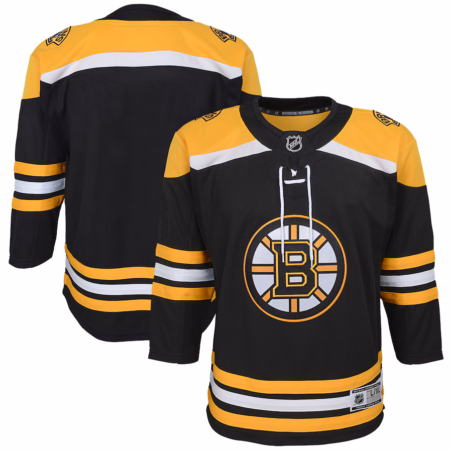 Youth Boston Bruins Black Home Blank Premier Jersey - SUjersey01