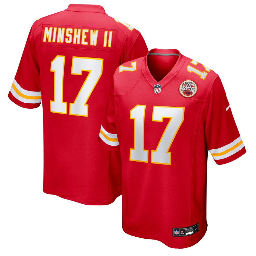 Men's Kansas City Chiefs Gardner Minshew II Nike Red Team Game Jersey - SUjersey01