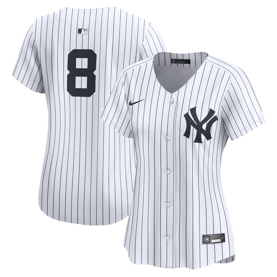 Women's New York Yankees Yogi Berra Nike White Home Limited Player Jersey - SUjersey01
