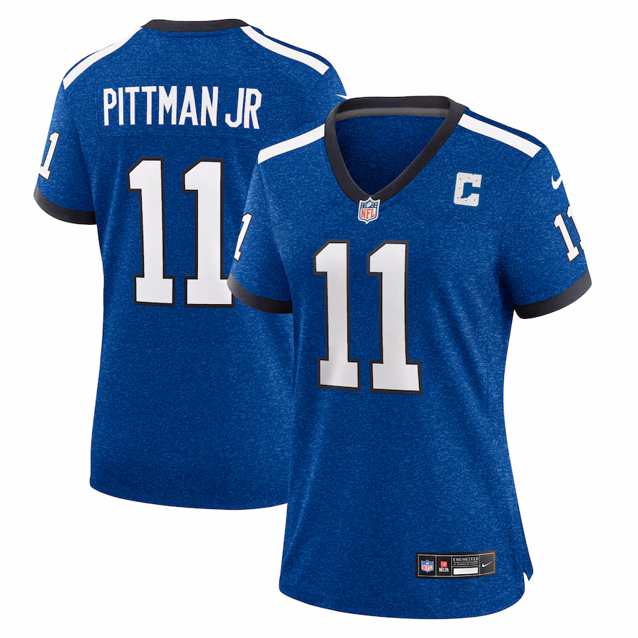 Women's Indianapolis Colts Michael Pittman Jr. Nike Royal Indiana Nights Alternate Game Jersey - SUjersey01